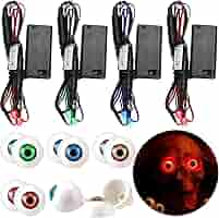 Amazon.com: Lenwen 12 Pack Halloween LED Glowing Eyes with