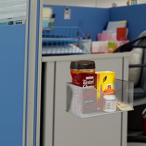 Miniatura 7 de Ybmhome - Cesta de almacenamiento magnética de malla de alambre, contenedor de basura, bandeja de escritorio, organizador de suministros de oficina