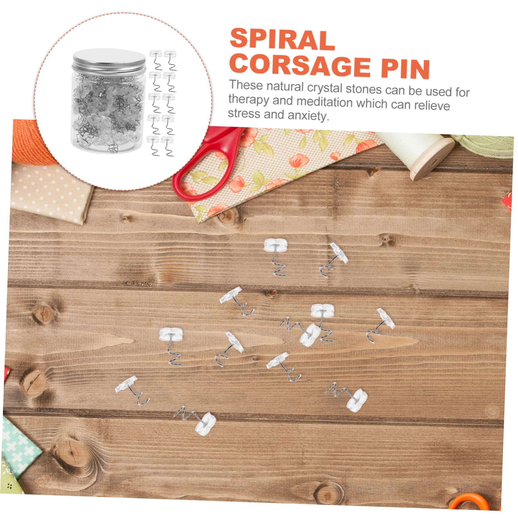 SHINEOFI 600pezzi Perni Locating Trasparenti Per Bouquet Da Sposa Spilli Per Cucito e Decorazioni Fai Da Te Per Cerimonie e Lavori Manuali