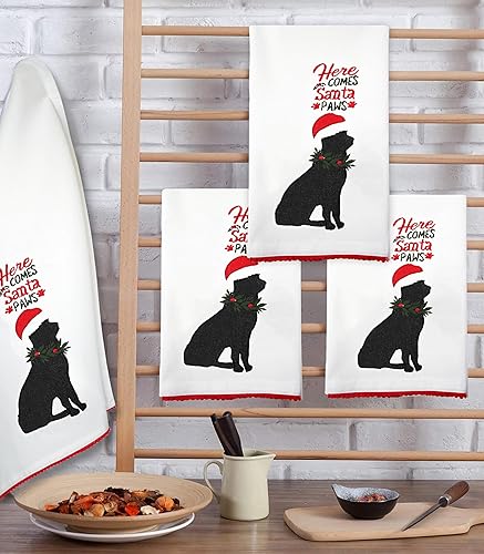 Decoraciones navideñas, paño de cocina de Navidad, toallas de cocina de Navidad, toallas de Navidad, secado rápido, paños de té, toallas de