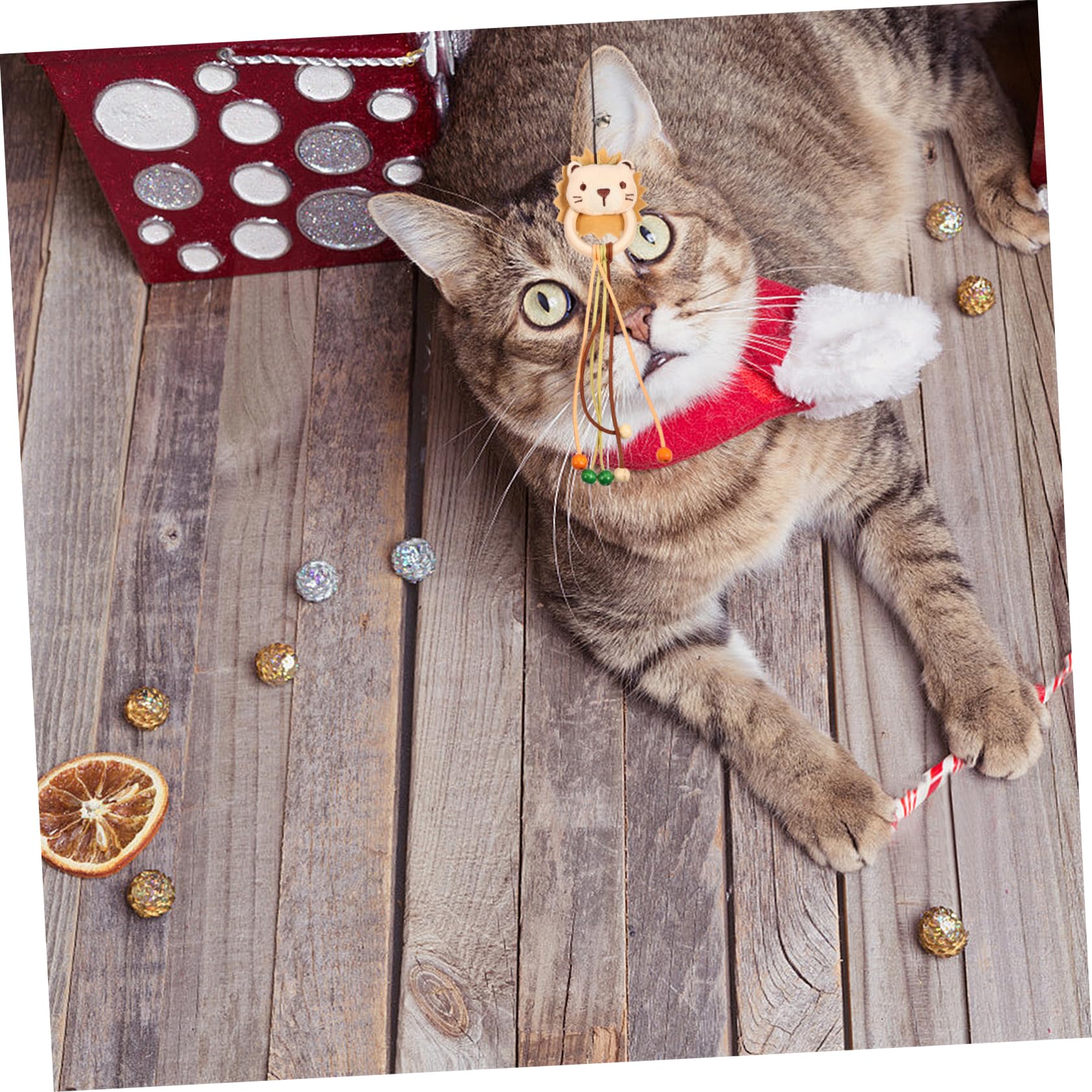 minkissy 8 Piezas de Juguete para Gatos, Varita de Bola de Serpiente, Juguete para Gatos, s para, Bailarina de Pollo, de caña de Pescar, de Pollo, de Rata,