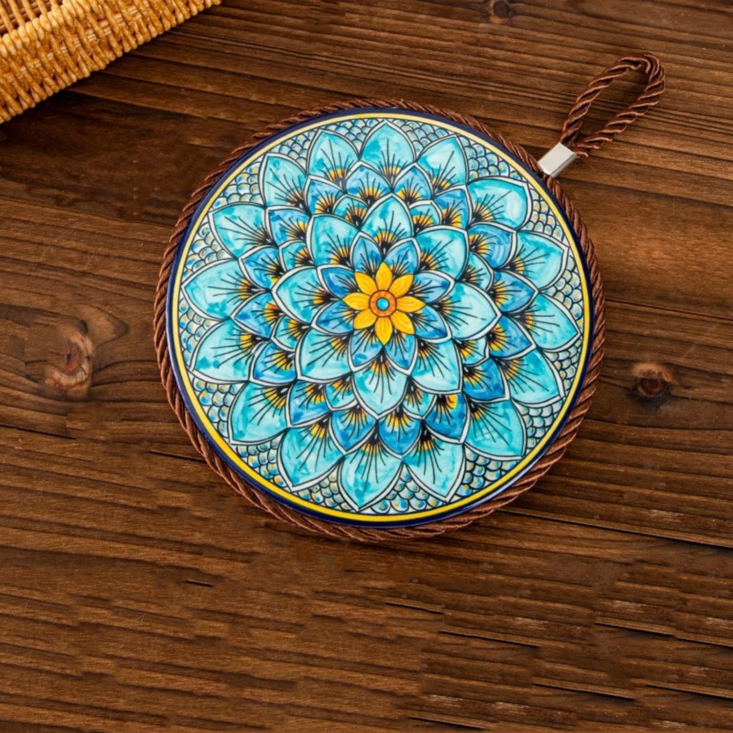Ceramic New Chinese Dining Table, Plate Mat, Desktop