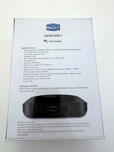 Miniatura 8 de BOXY Caja de TV Android, Reproductor multimedia de transmisión 4K, Dune HD Media Center, Mini PC, AV1, USB 3.0, Ethernet, MKV/ISO DV P7 FEL AFR,