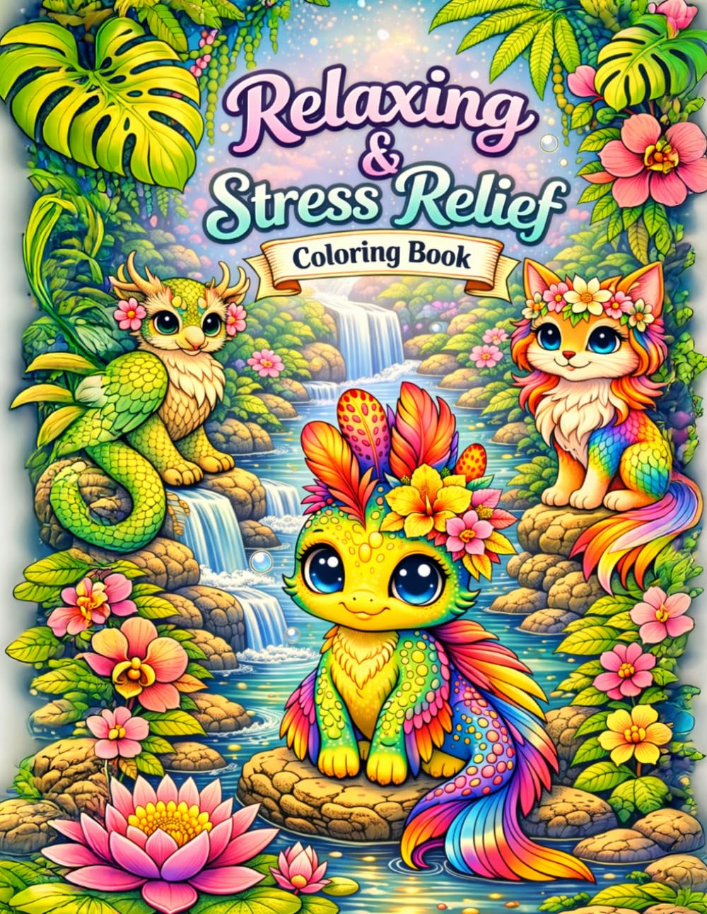 Relaxing & Stress Relief Coloring Book: For All Ages (Coloring Books / Ausmalbücher - Nerina NER)