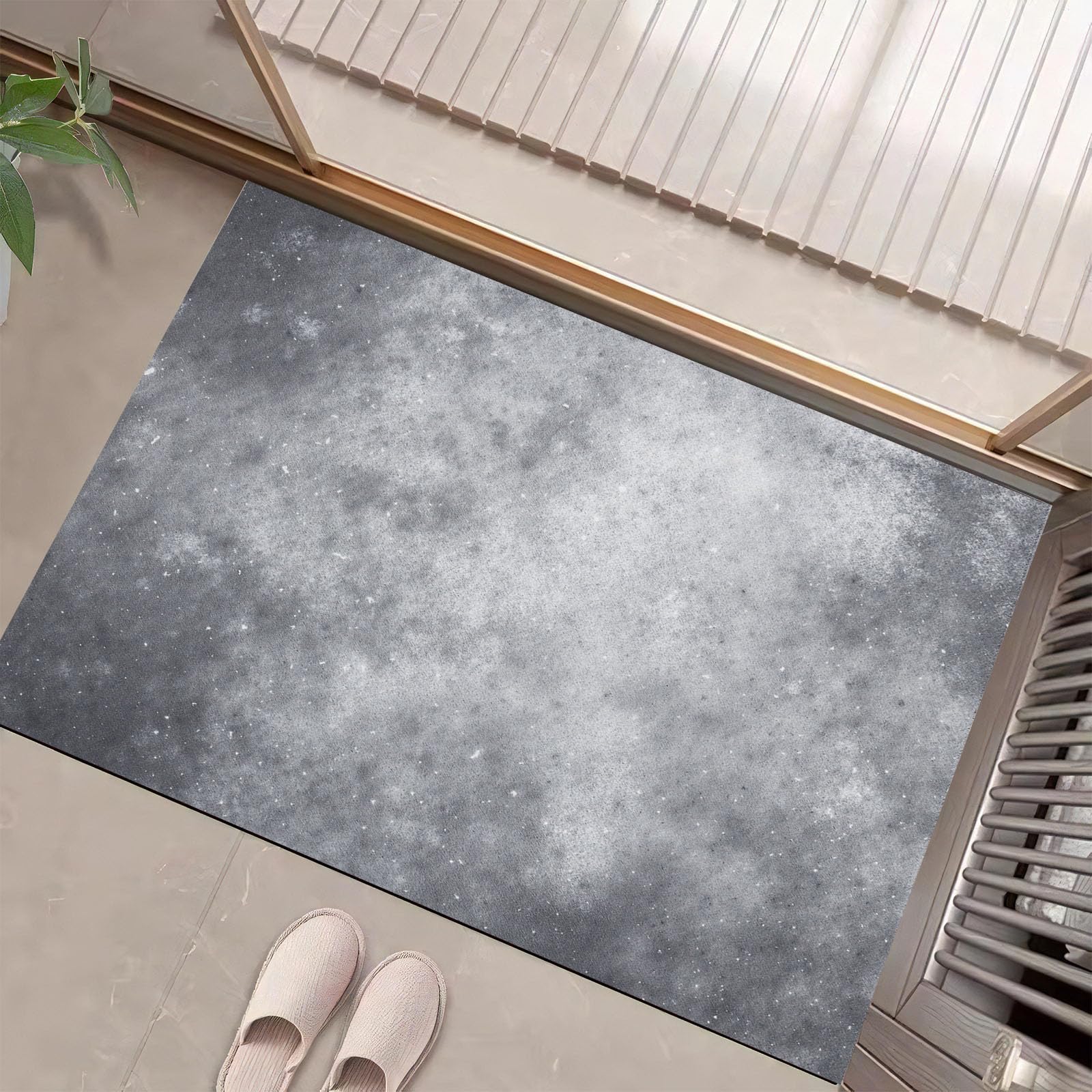Paillasson d'interieur retro 60x90cm tapis entree lavable