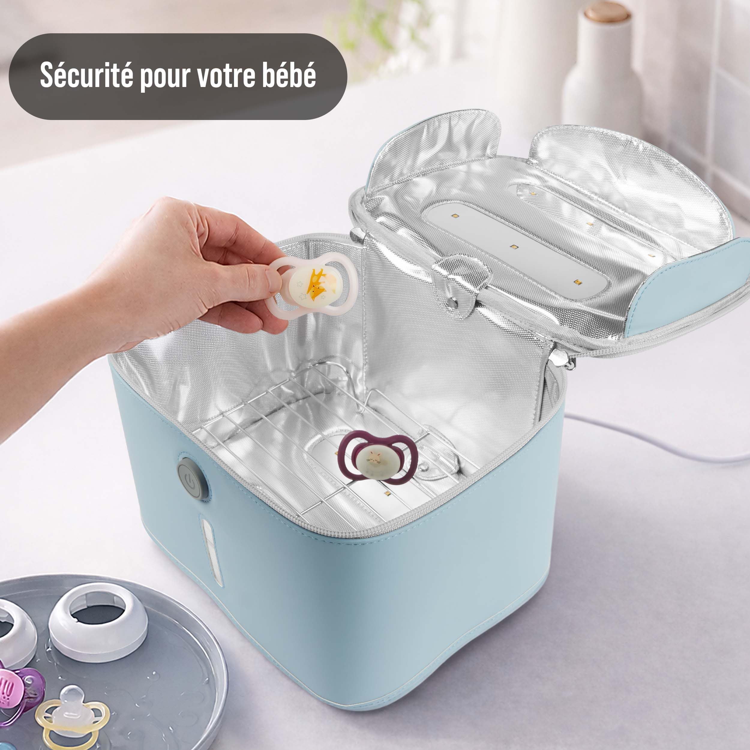 Pulox Sac de désinfection UVC - Stérilisateur UV portable pour une décontamination rapide jusqu'à 99,9% en 3 minutes