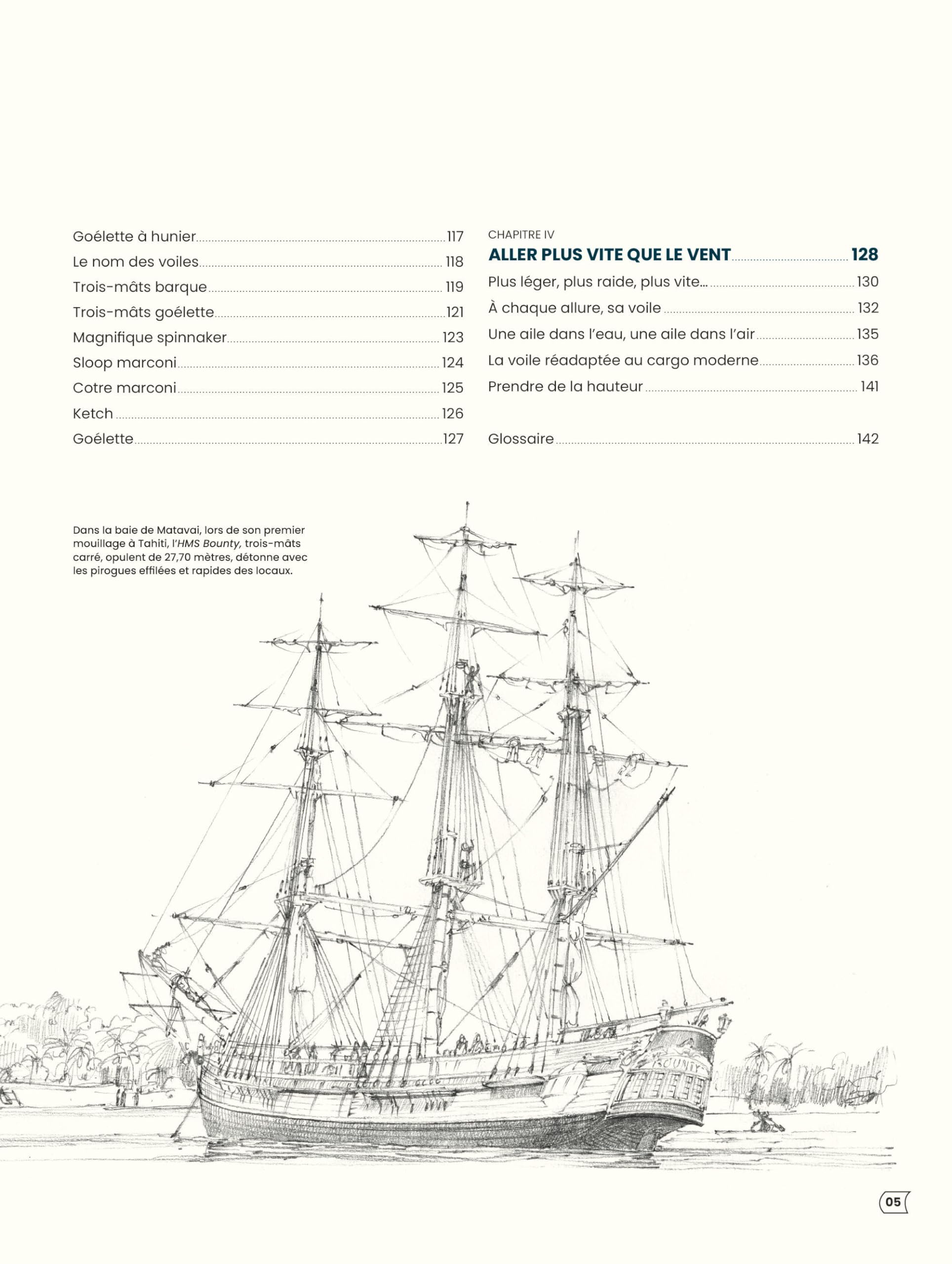 Des gréements et des voiles