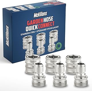 McKillans® Hose Quick Connect Fittings - 3 Pack