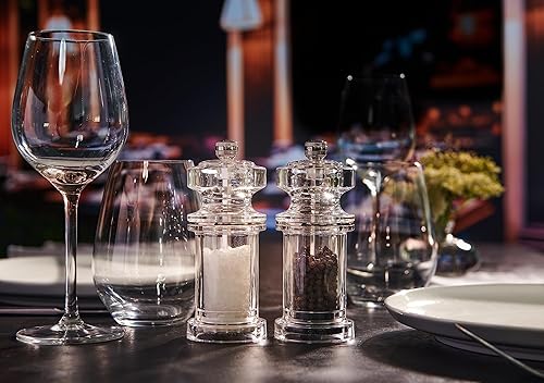 Miniatura 9 de Cole & Mason Molinillo de especias recargable 605, accesorio de cocina y hogar, molinillo de sal de mesa, sal incluida, acrílico, nuevo molino de