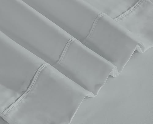 Vista 30 de RUVANTI Juego de sábanas de microfibra cepillada de 4 piezas (1 sábana bajera, 1 sábana encimera, 2 fundas de almohada), con bolsillos profundos