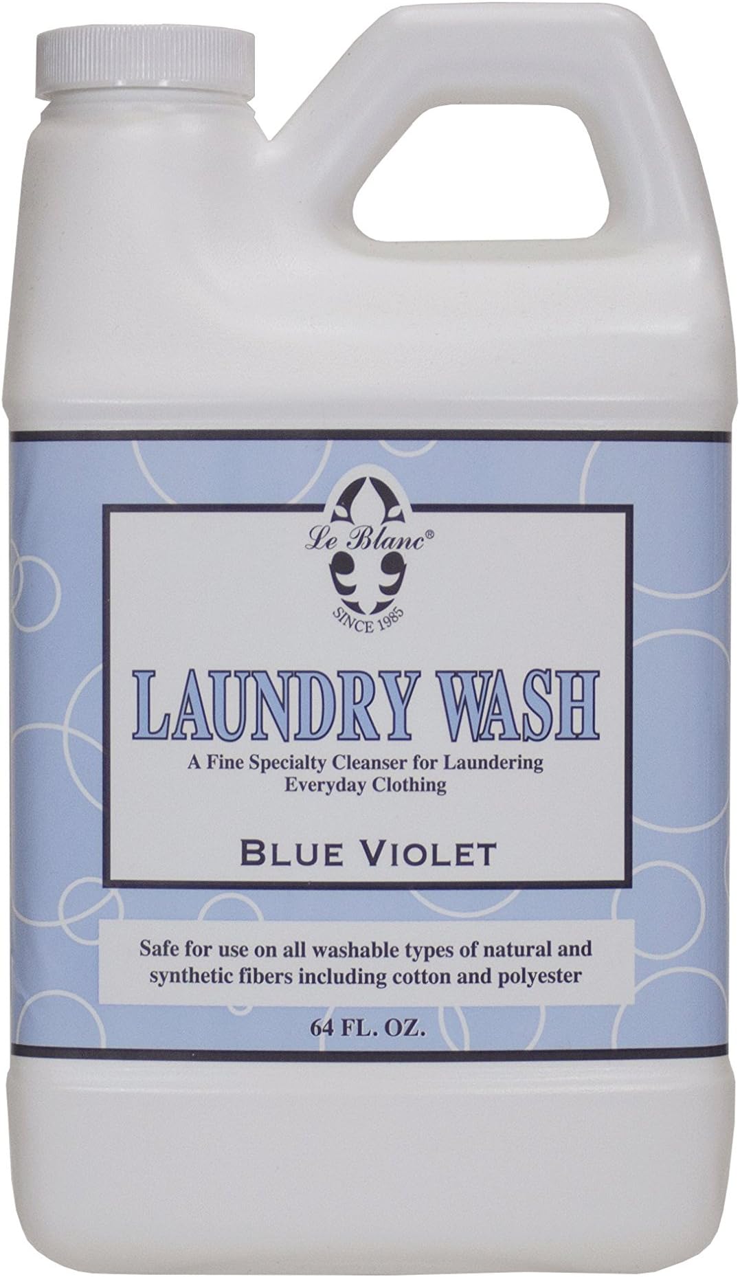 Le Blanc® Blue Violet Laundry Wash – Luxury Laundry Cleanser for Everyday Clothing- 64 oz. (1 pack)