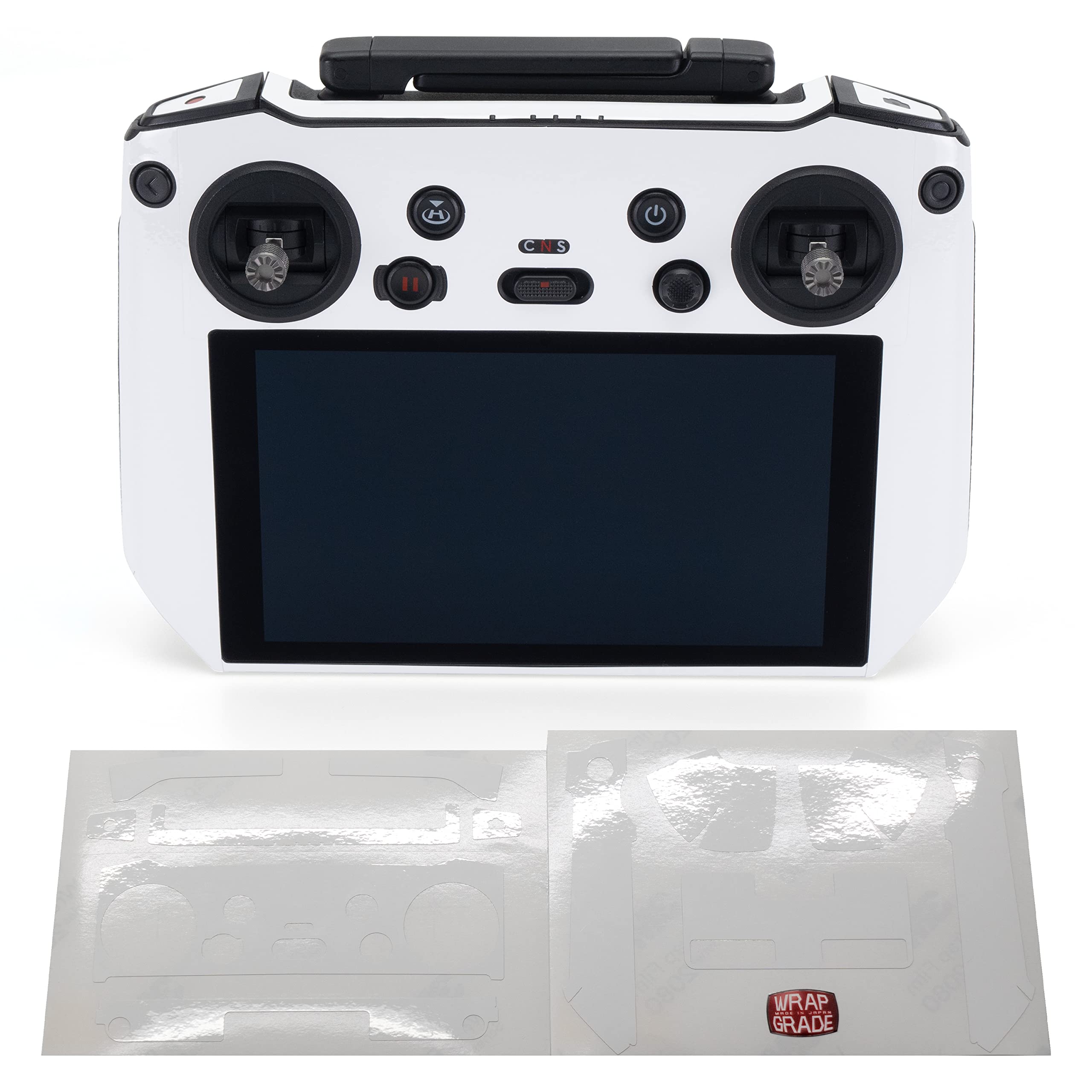 WRAPGRADE Skin Stickers for DJI RC PRO (RACING WHITE)