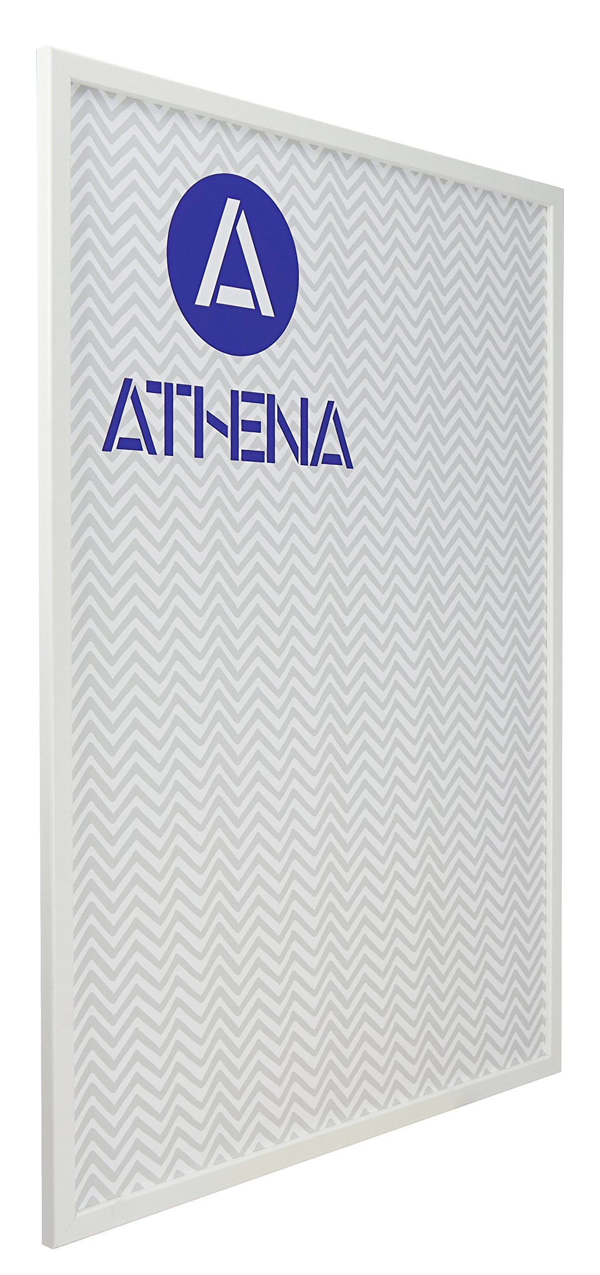 Vivarti Matt White Athena Thin Picture Frame (A1 Size - 59.4 X 84 Cm) Portrait Or Landscape Photo Frame With Clear Styrene Sheet & Wall Mounted Hook For Photos, Pictures, Posters, Decor, Certificate Frame