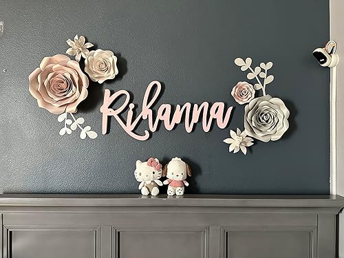 Miniatura 5 de Wooden Custom Name Sign, Nursery Name Sign, Family Name Signs, Choice of Size & Fonts!