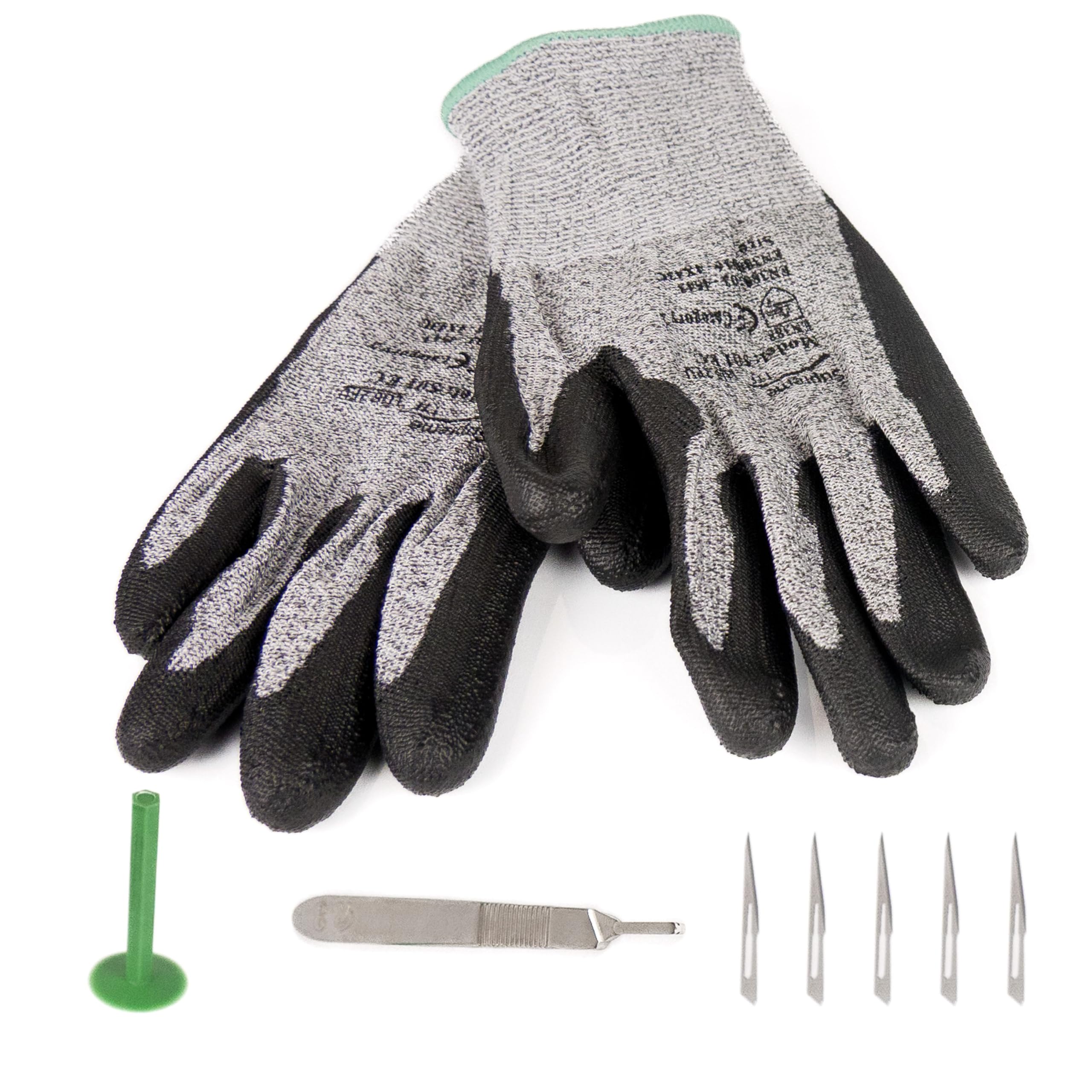 Kit de découpe et de façonnage de mousse avec lame artisanale et foret de précision