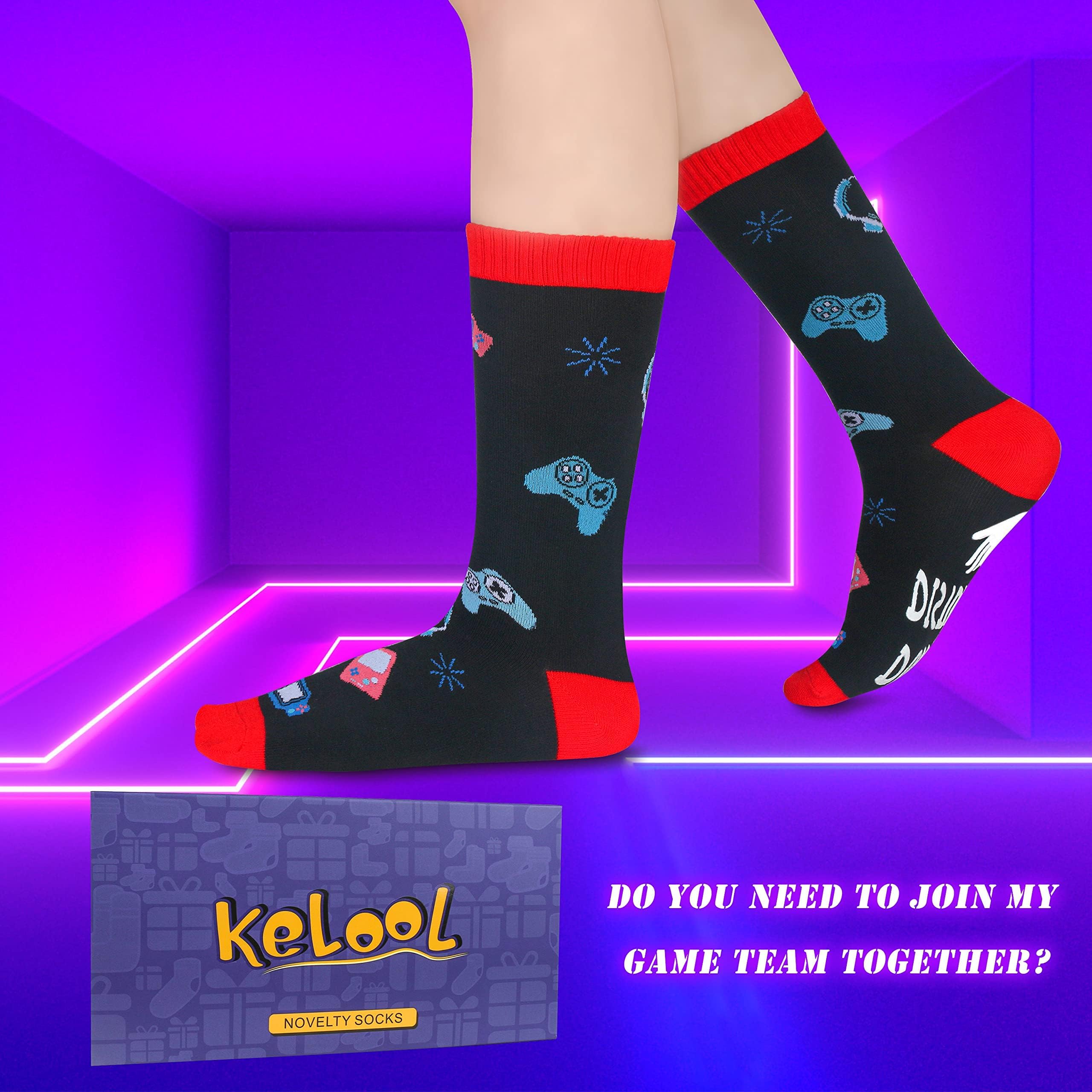 Kelool Fathers Day Socks Gifts for Men Dad Do Not Disturb I'm Gaming Funny Men Sock Gifts From Daughter Wife Son Kids Teen