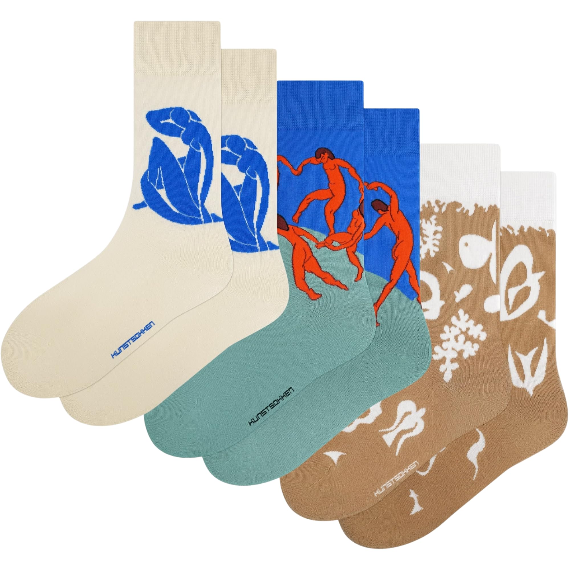 Kunstsokken Art Socks - Henri Matisse 3-pack - Henri Matisse - gifts for artists stocking presents novelty socks christmas stocking fillers women sock gift set