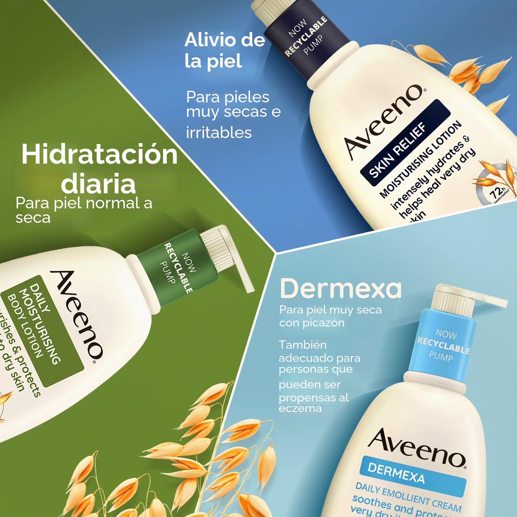 Aveeno Dermexa Daily Emollient Cream (200 ml), crema emoliente de uso diario, crema hidratante facial para piel atópica, loción corporal para pieles propensas a eczemas (Paquete de 2)