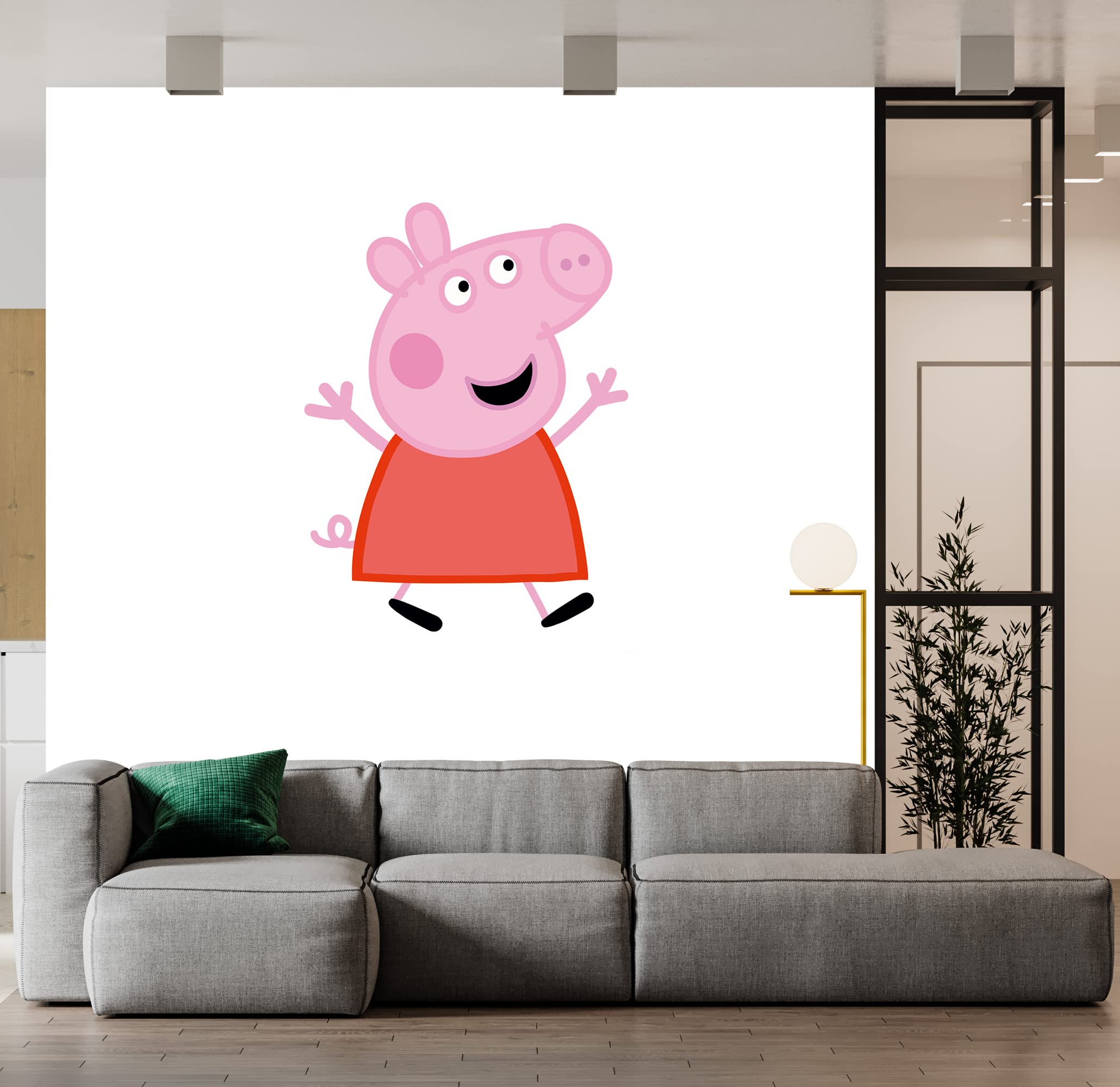 British Terminal® Peppa Pig Cartoon Self Adhesive Decorative Wall Sticker || (30cm X 45cm) btcut5459-1-image-2