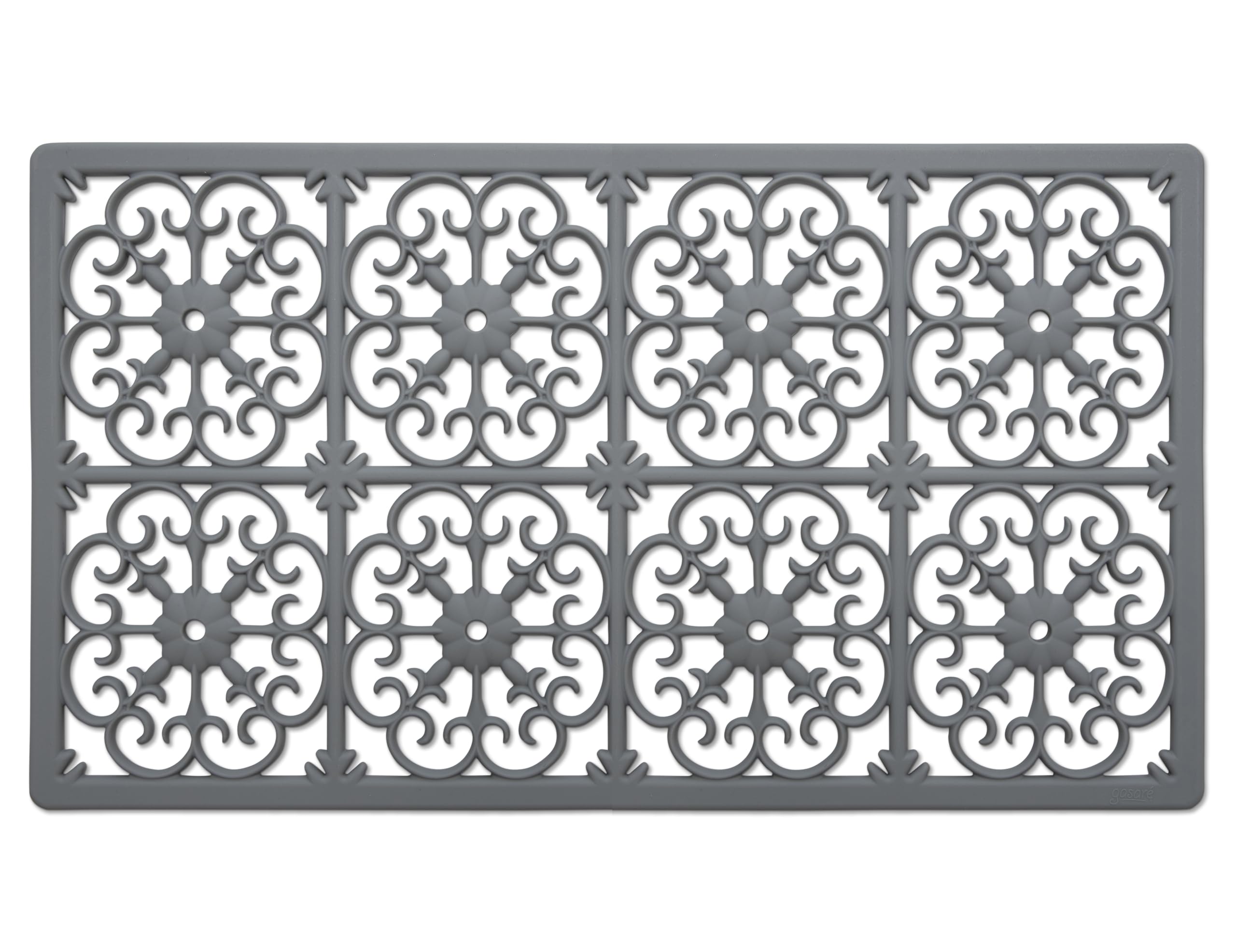 Dessous de plat rectangulaire (gris, 54,5 x 30,5 cm)