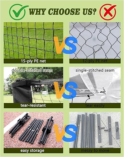 Miniatura 2 de NQV Pickleball Set with Net-10FT Half Court Size Pickleball Net+Wood Pickleball Paddles+Pickle Balls+Ball Retrievers+Pickleball Court Marking Kit,