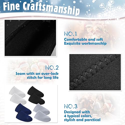 Miniatura 5 de Syhood Calentadores de neopreno para dedos de los pies, fundas térmicas para zapatos de ciclismo, reutilizables, calentadores de pies de neopreno