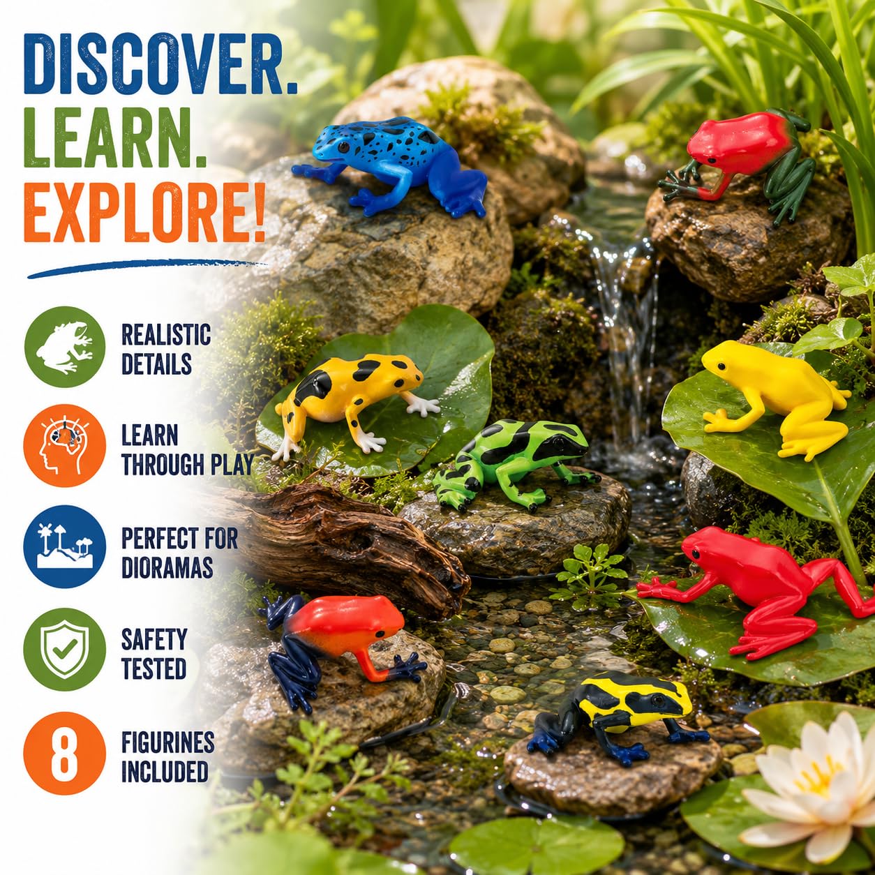Amazon.com: Safari Ltd. Poison Dart Frogs Toob - Detailed