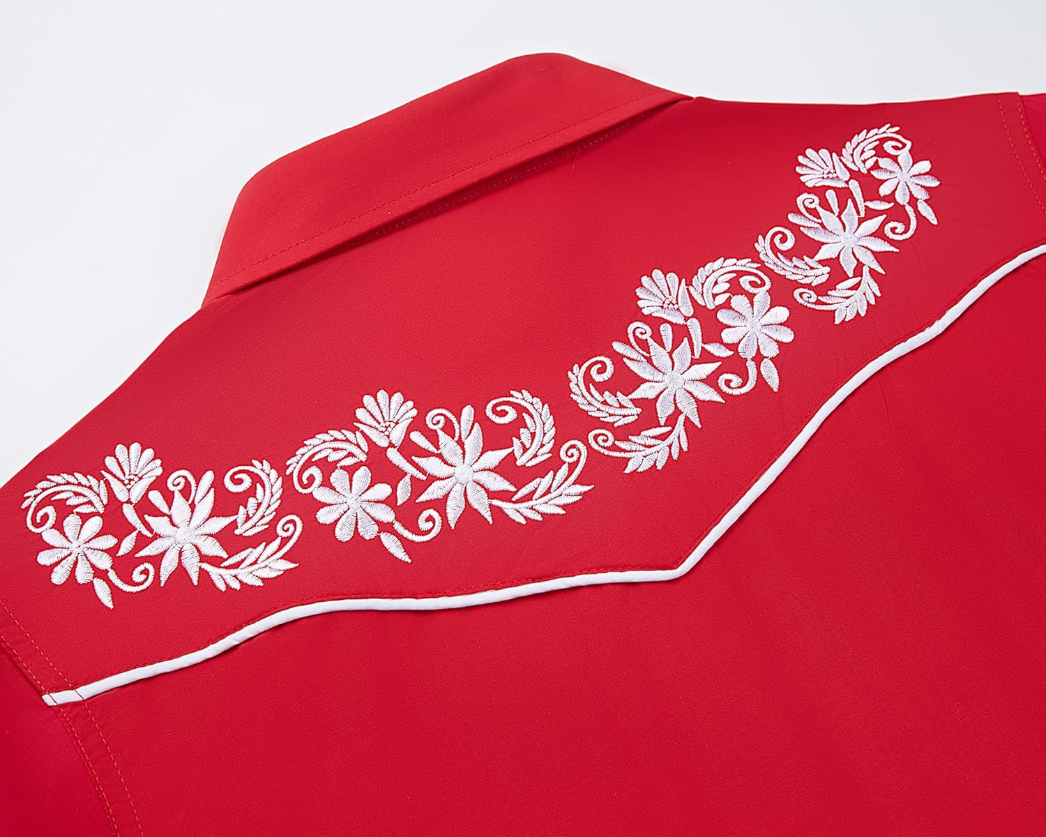 SALVAJE OESTE Women's Embroidered Western Cowboy Snap Front Long Sleeve Button Down Shirt - Image 3