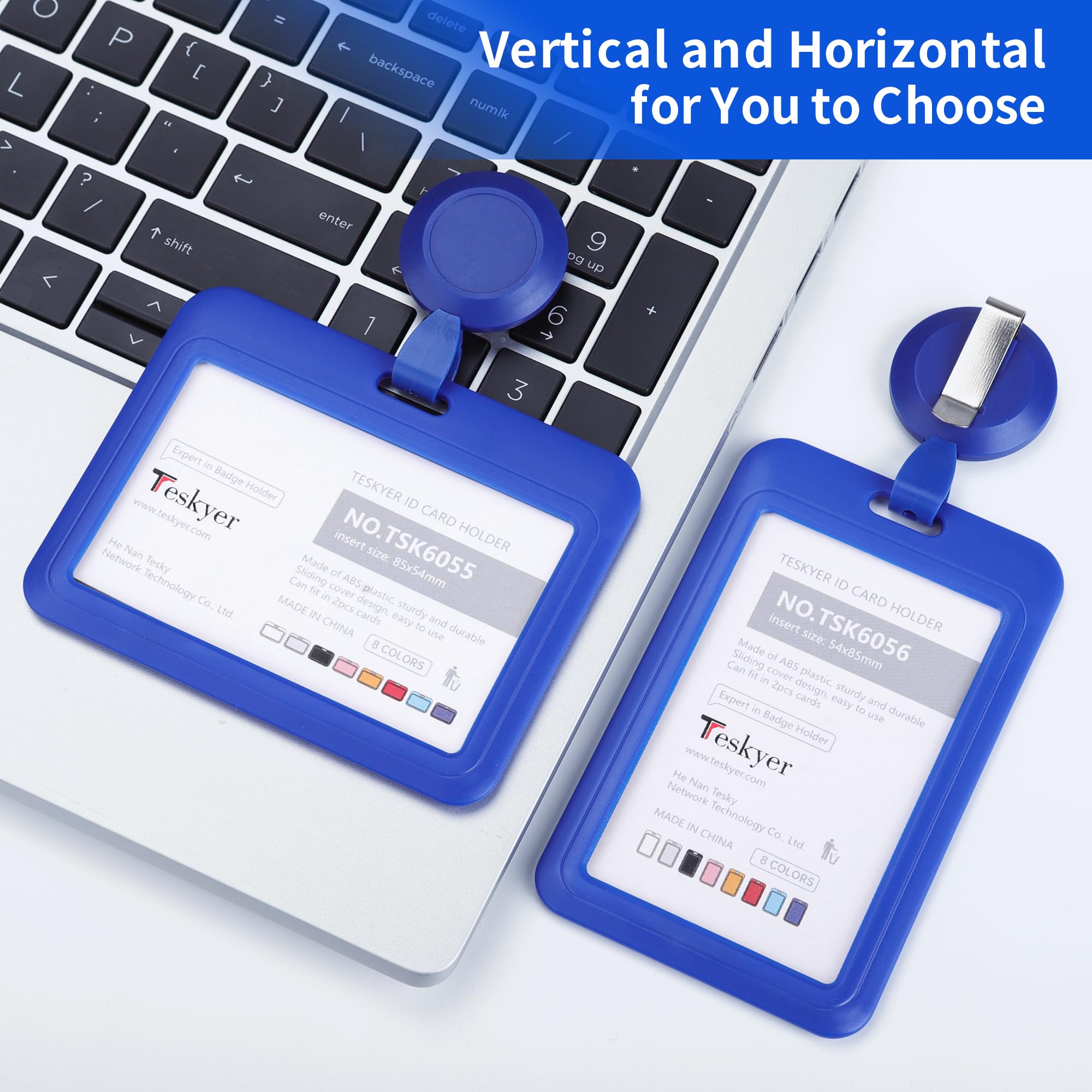 MNGARISTA Porta Badge Retrattile, Portachiavi A Moschettone Resistente