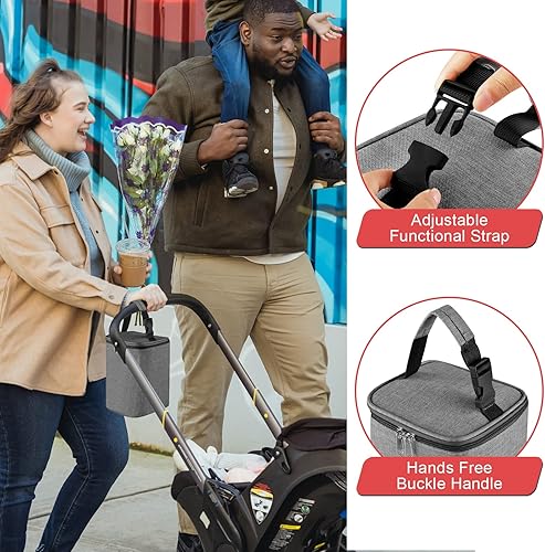 Miniatura 7 de Accmor Bolsa enfriadora de leche materna con bolsa de hielo, bolsas enfriadoras para biberones, bolsas aisladas sobre la marcha, se adapta a 4