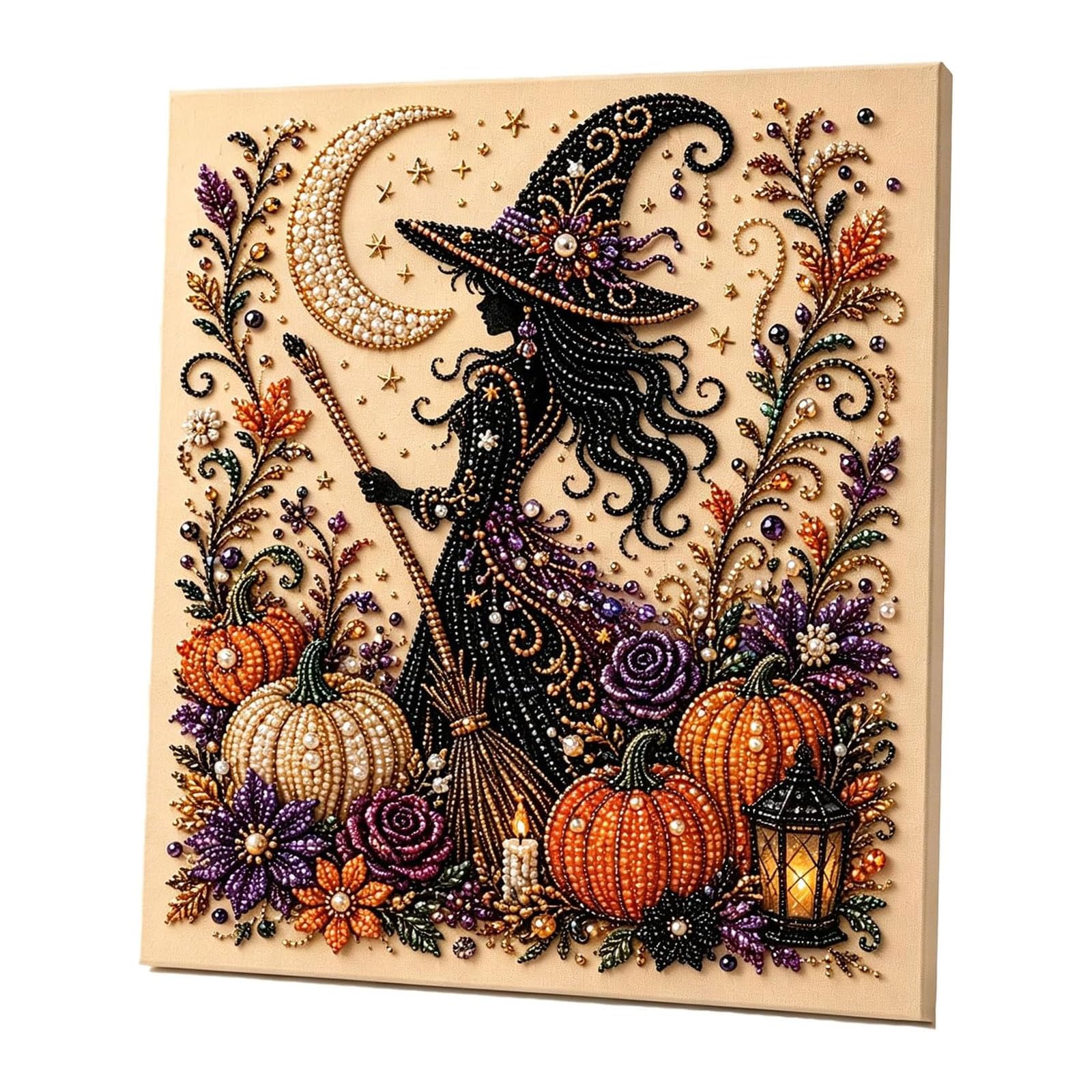 Halloween Ghost Pearl Art DIY Kit,Halloween Ghost Diamond Art Painting (E)