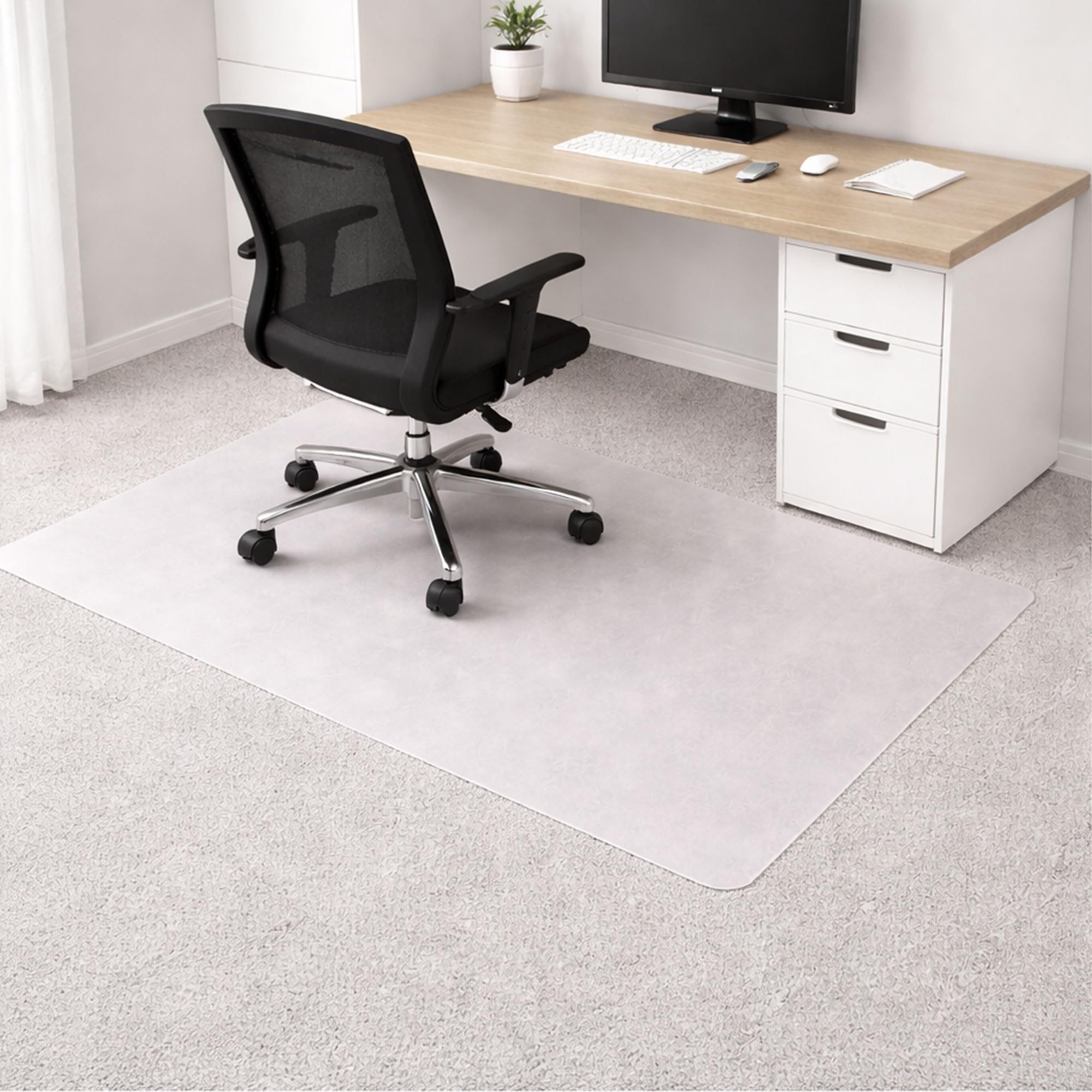 Marvelux Polypropylene Chair Mat for Low Pile Carpets and Carpet Tiles up to 1 4 Thick 29 x