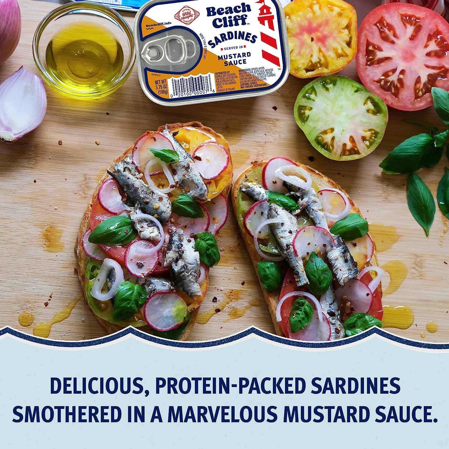 Canned Sardines In Mustard Sauce