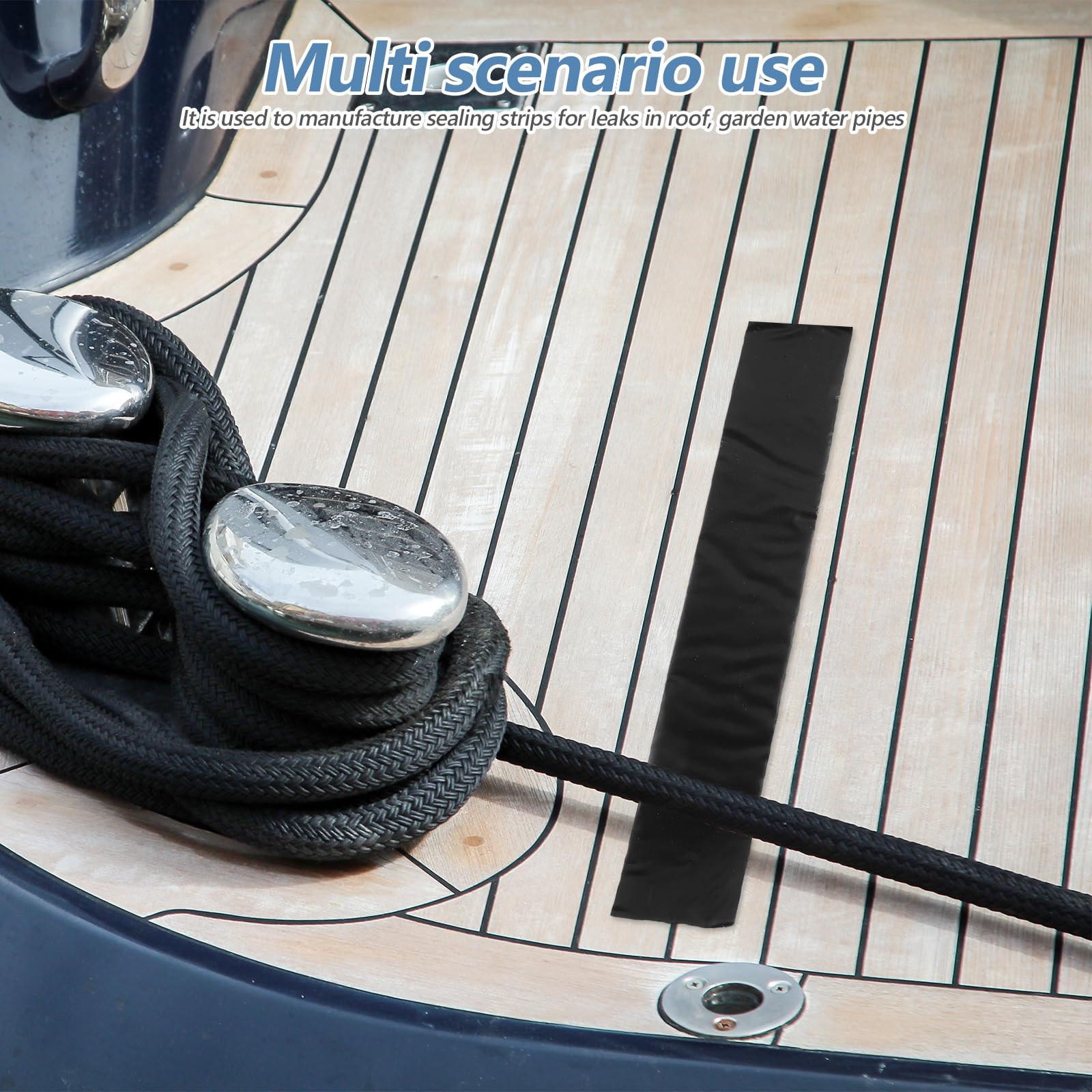 1 rollo de cinta de butilo para sellado de vigas de cubierta, cinta autoadhesiva impermeable para reparación de techos, cubiertas, toldos, construcción, ventanas, barcos y vehículos