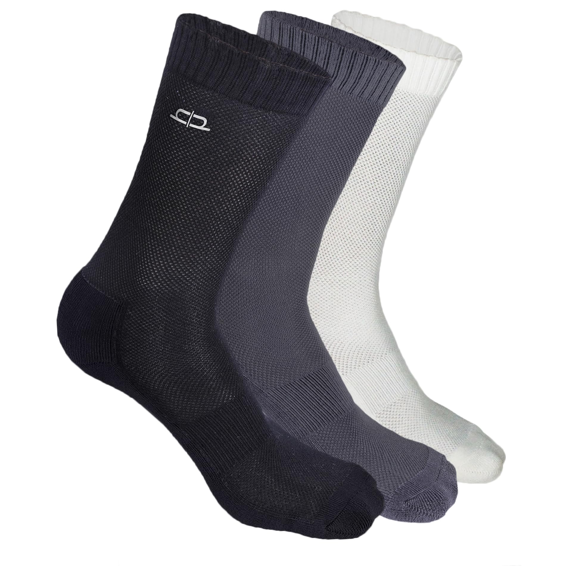 HEELIUM Bamboo Crew Socks for Men | Formal Socks, Full Length | Odour Free & Cushioned Base | 3X Softer than Regular Socks