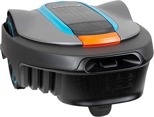 Vista 64 de GARDENA - Cortadora de césped Sileno Minimo 15201-20, robótica y automática, con aplicación Bluetooth y cable límite, silenciosa, para césped