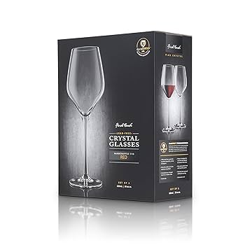 Amazon.com | Final Touch Red Wine Glasses - Set of 2 Lead