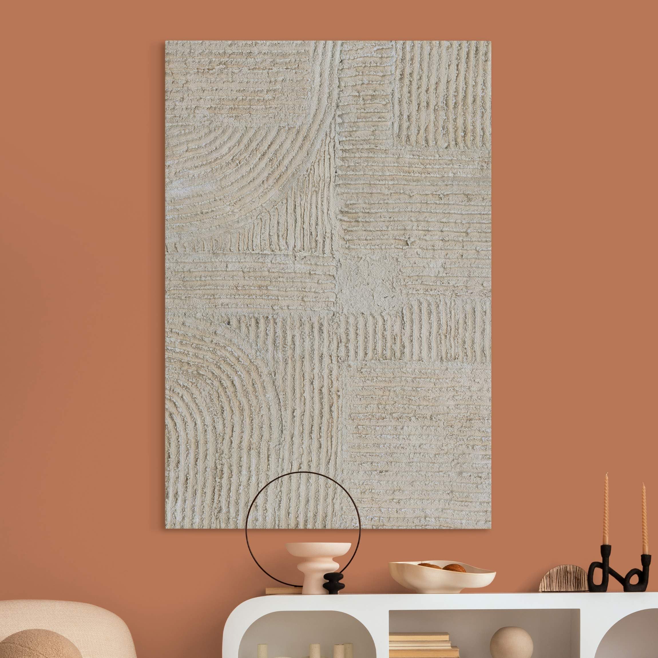 Akustikbild Steinoptik Schallschutzbild 4cm Keilrahmen & - 50x70cm