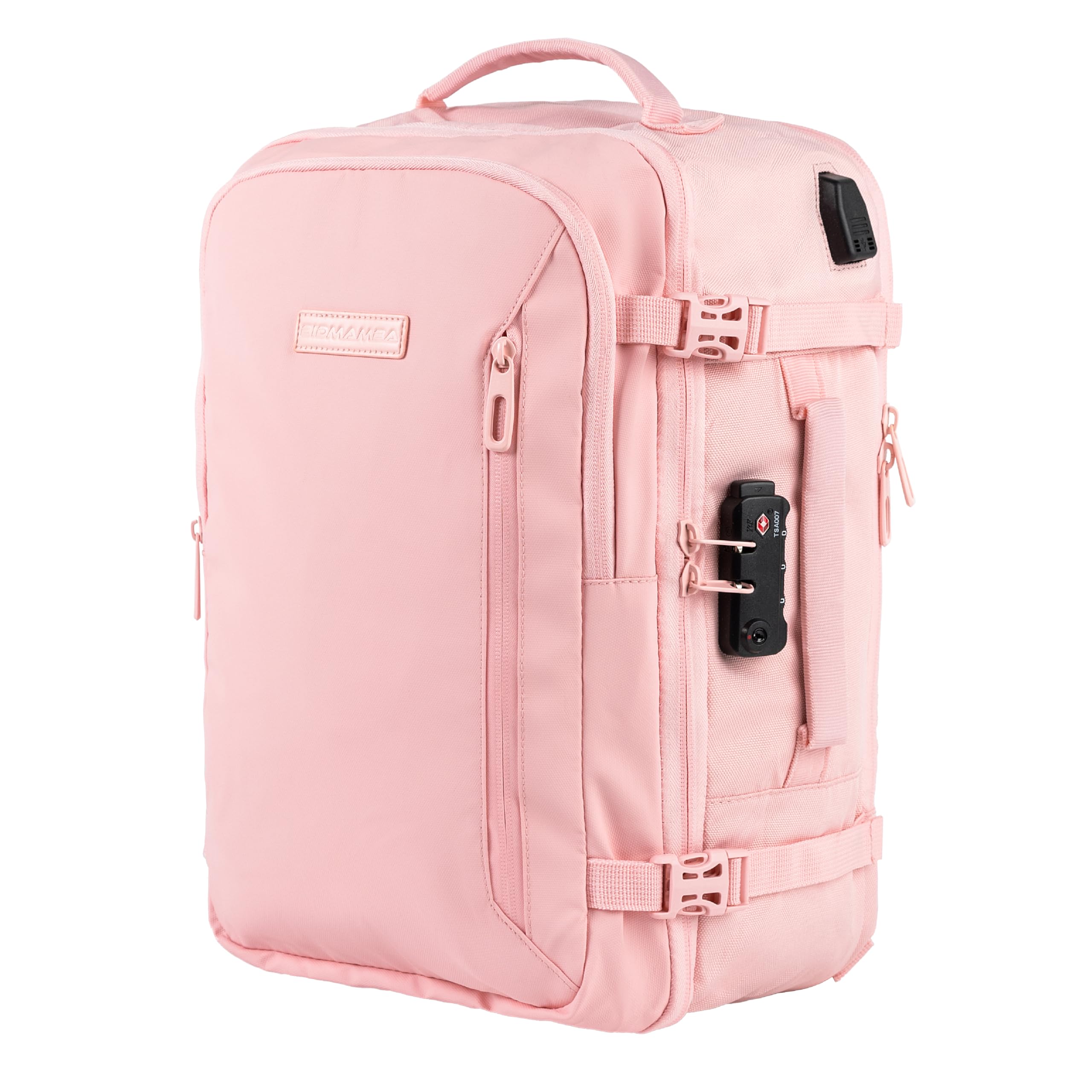 Zaino Bagaglio A Mano 40x20x25 Ryanair, Zaino Borsa 20L Voli Low Cost Easyjet - Rosa