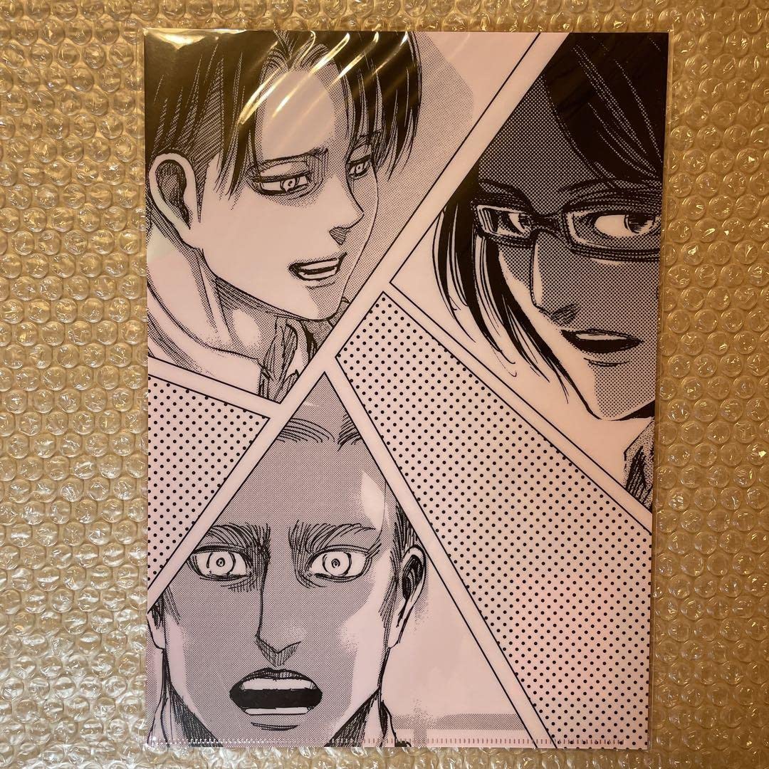 クリアファイル エルヴィン リヴァイ ハンジ 進撃の巨人 クリア