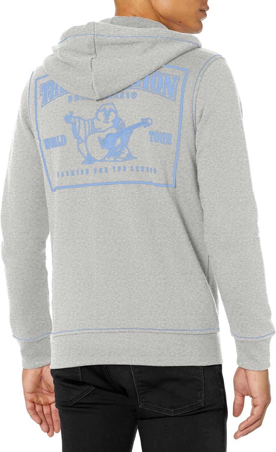 True Religion Men's Big-t Zip Up Logo Hoody Hooded Sweatshirt 3 81gYuAaDgQL. AC SL1500