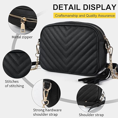 Miniatura 2 de CUTEGW Bolsos cruzados acolchados para mujer, bolso cruzado pequeño, bolso de hombro ligero con correa ajustable