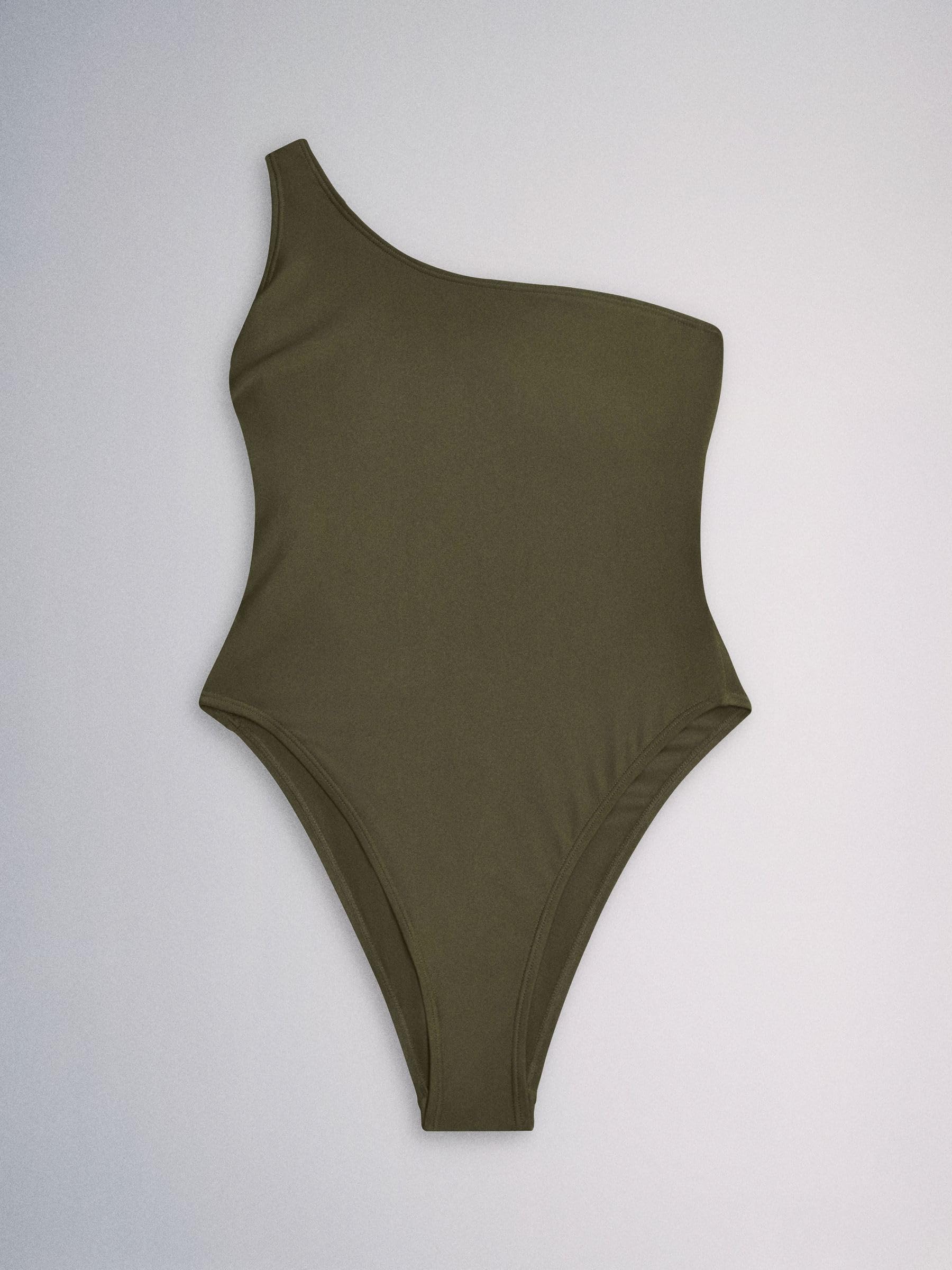 THE SET Donne Confezione da 3 Costumi da Bagno Monospalla | Adulto, Standard, Mid Rise, Pull On, Lavabile in lavatrice