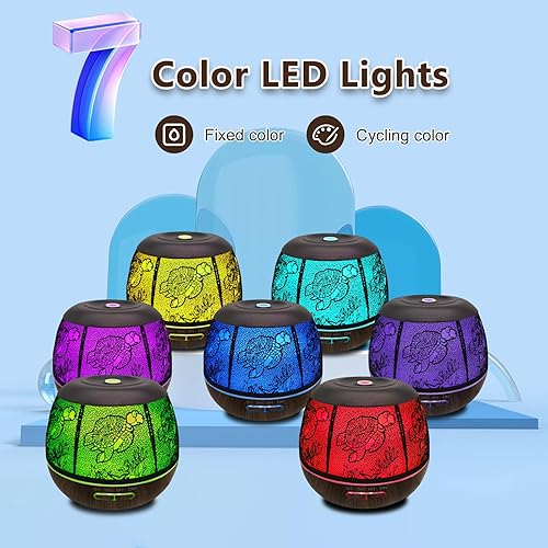 Miniatura 5 de Difusor de aceite esencial para el hogar, difusor de aromaterapia de 16.9 fl oz para aceites esenciales, habitación grande con humidificadores de