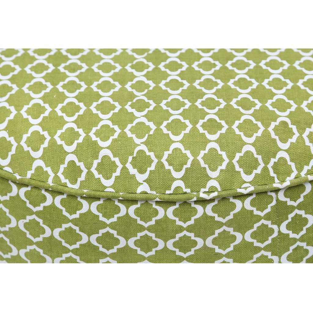 SIWA Style Contemporary Hippo Round Low Seating Floor Cushion pouffe (Green) 1