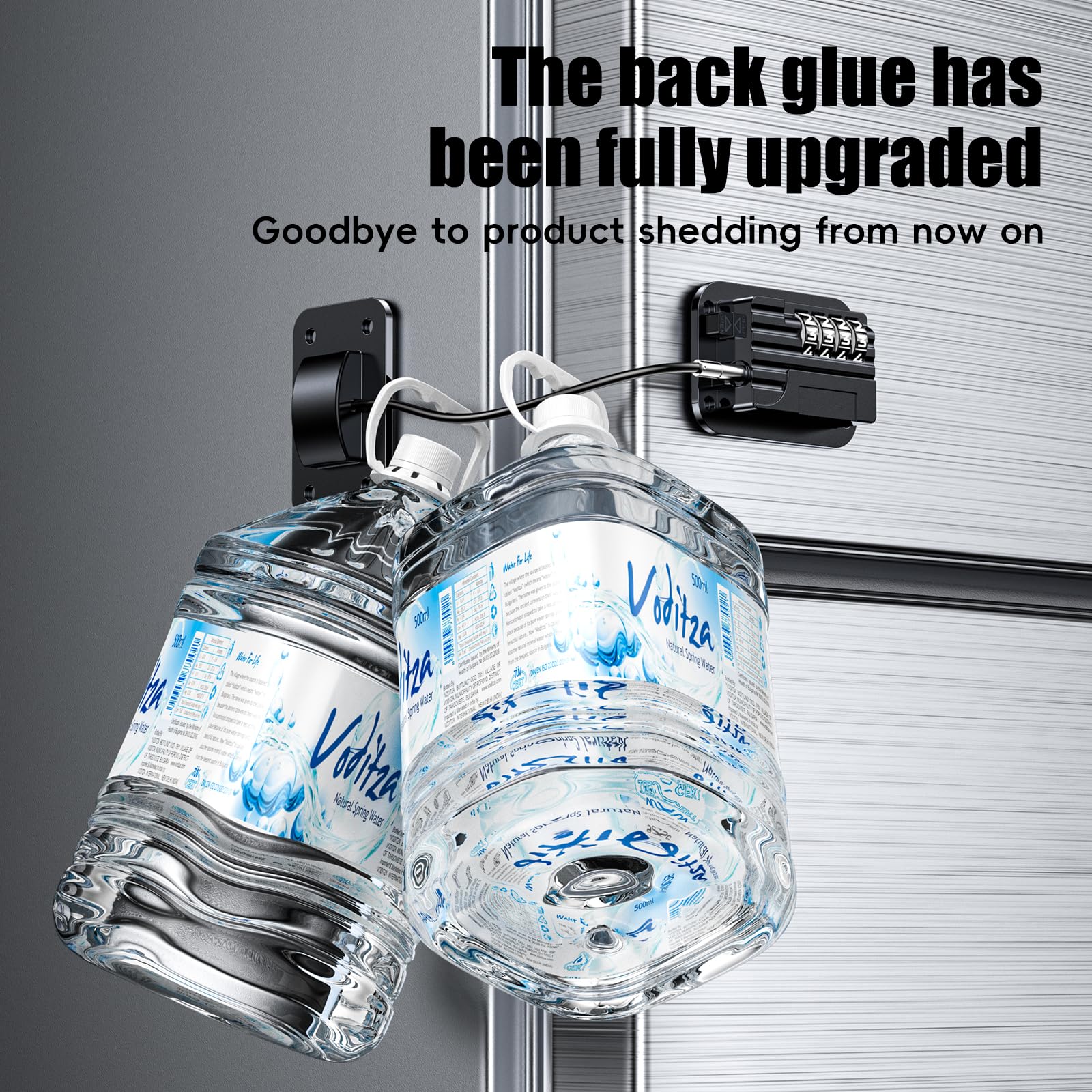 Lucchetto per Frigorifero con Combinazione, Chiusura Frigorifero Blocca Migliorata per Bambini Adulti, Blocca Porta Frigorifero per Frigo Armadi Porte Finestre Guardaroba (2 pezzo - Nero)