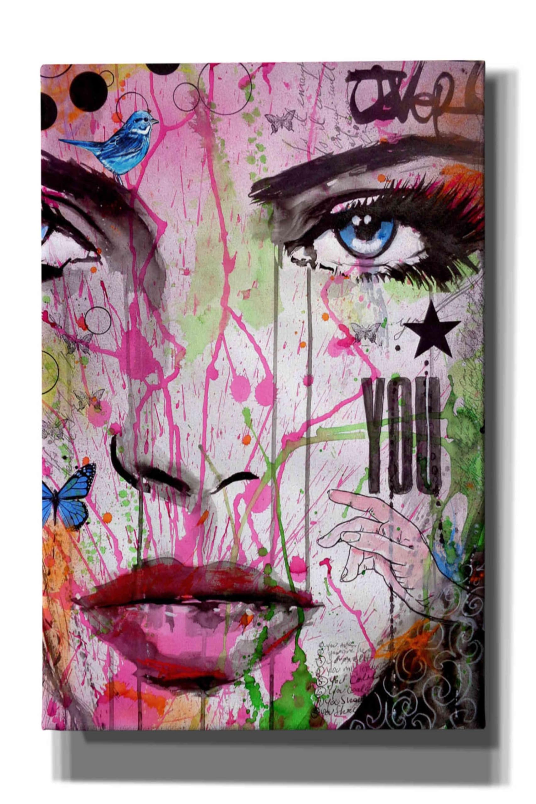 Epic Graffiti 'You' by Loui Jover, Canvas, Wall Art, 40"x60"