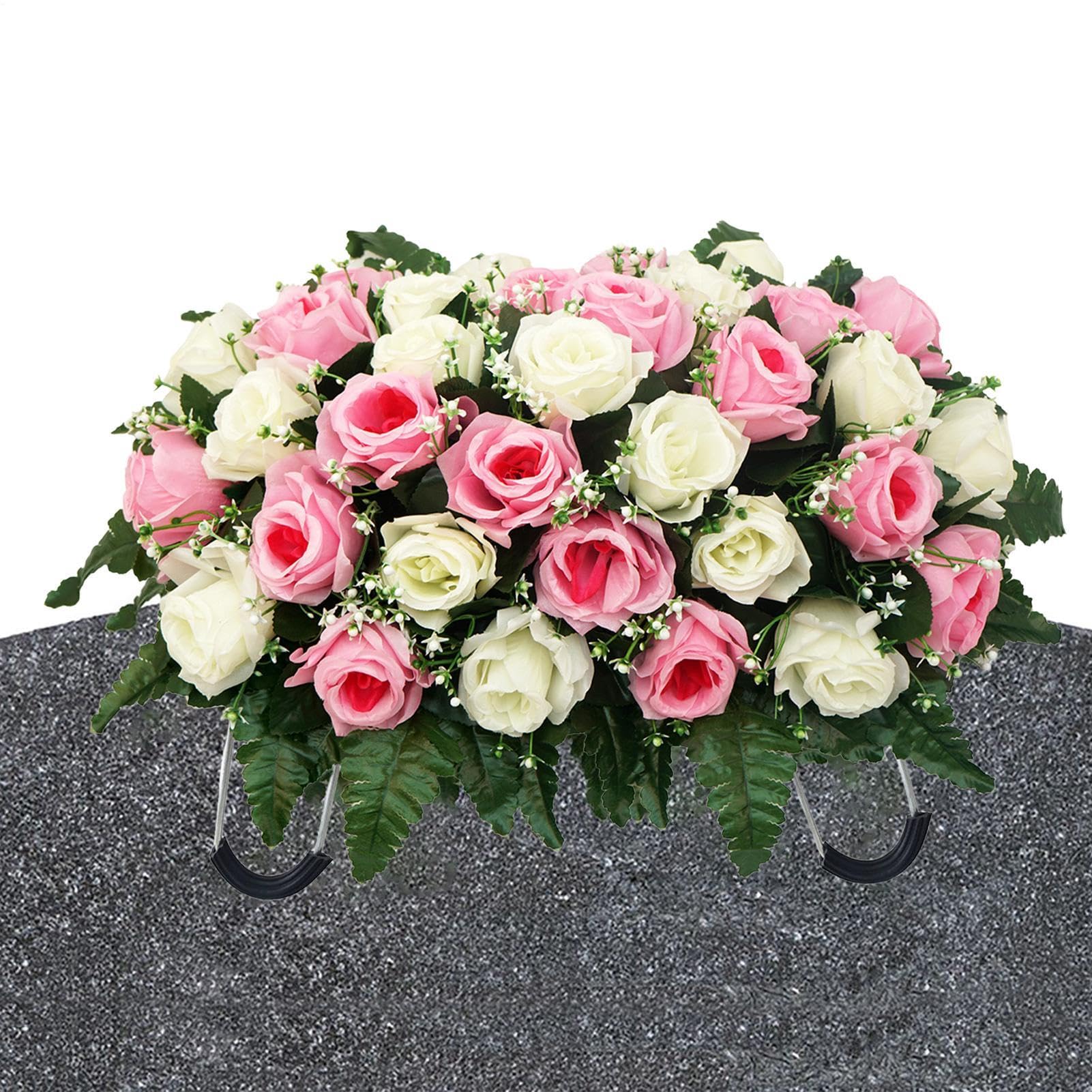 Selle de fleur de rose artificielle pour l'affichage extérieur lors de la fête des mères