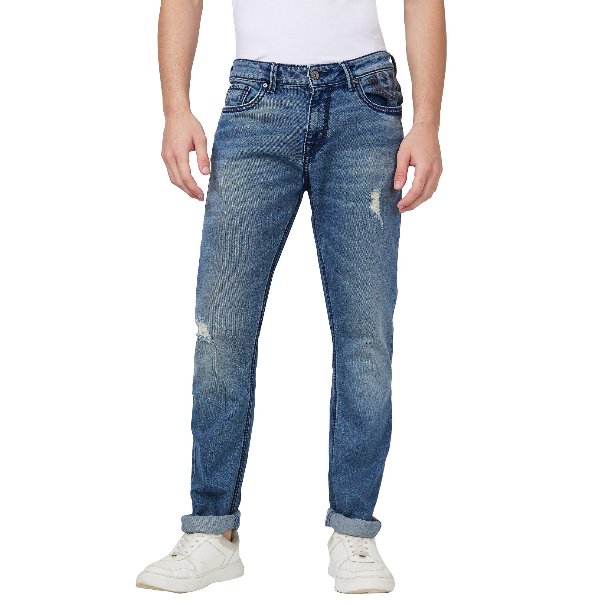 spykar Men's Rover Regular Fit Mid Rise Casual Jeans-picture-19