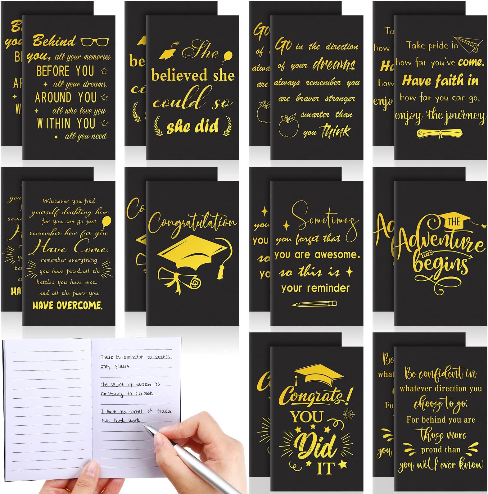 Teling 20 Pad A5 Graduation Inspirational Notepads Mini